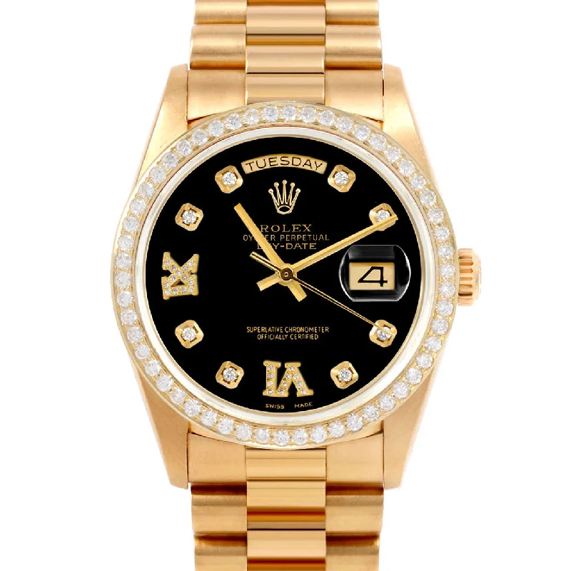 Rolex Day-Date 36mm | 18038-BLK-8DR69-BDS-PRS