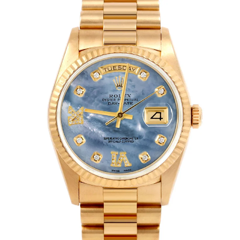 Rolex Day-Date 36mm | 18038-BLMOP-8DR69-FLT-PRS