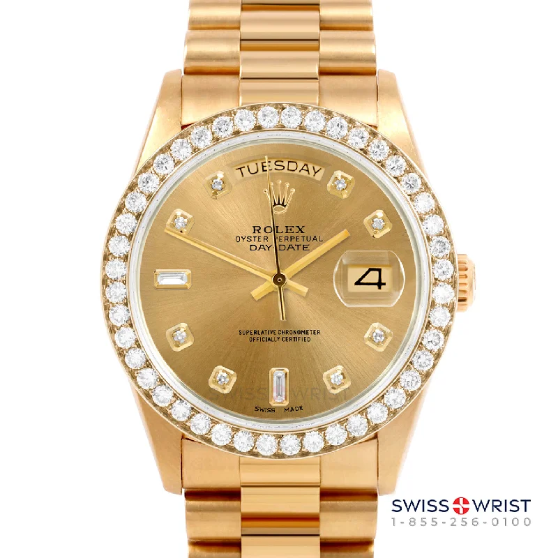 Rolex Day-Date 36mm | 18038-CHM-DIA-AM-25CT-PRS