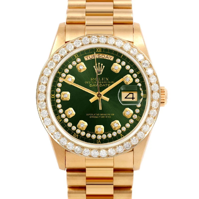 Rolex Day-Date 36mm | 18038-GRN-STRD-25CT-PRS