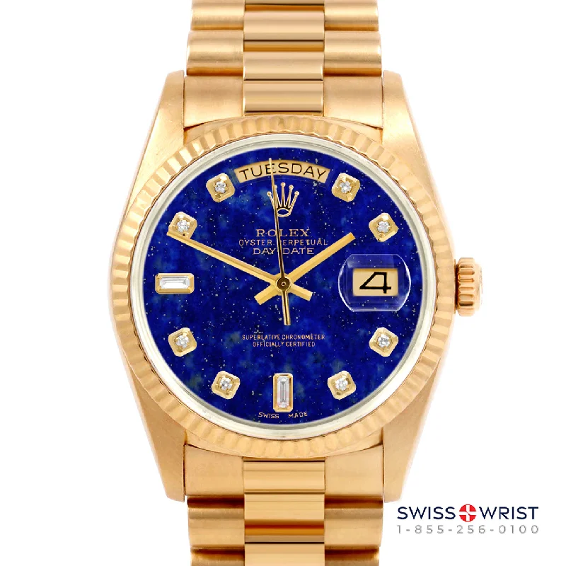 Rolex Day-Date 36mm | 18038-LPS-DIA-AM-FLT-PRS