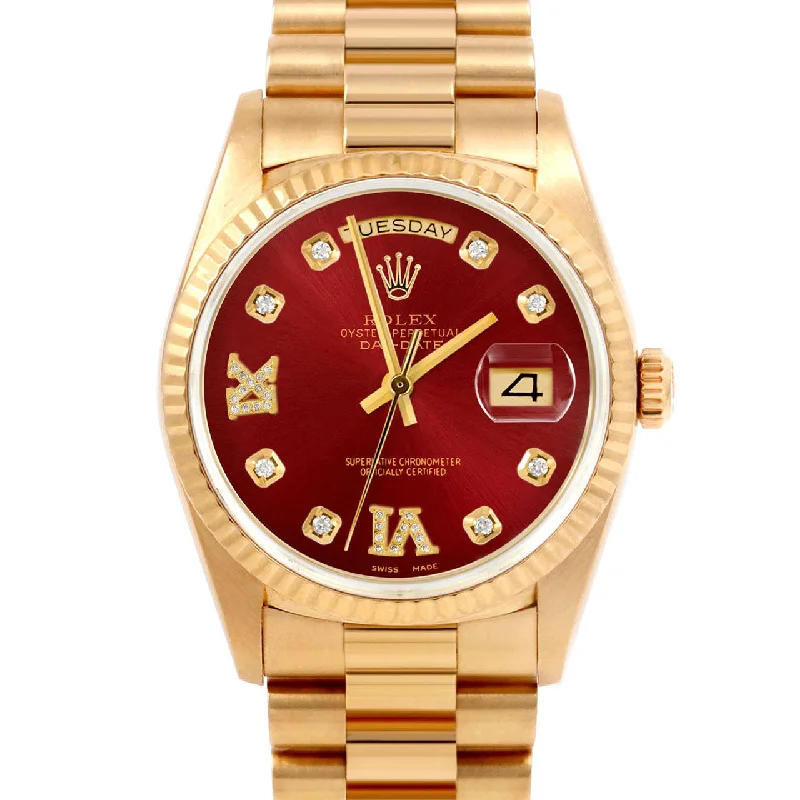 Rolex Day-Date 36mm | 18038-RED-8DR69-FLT-PRS