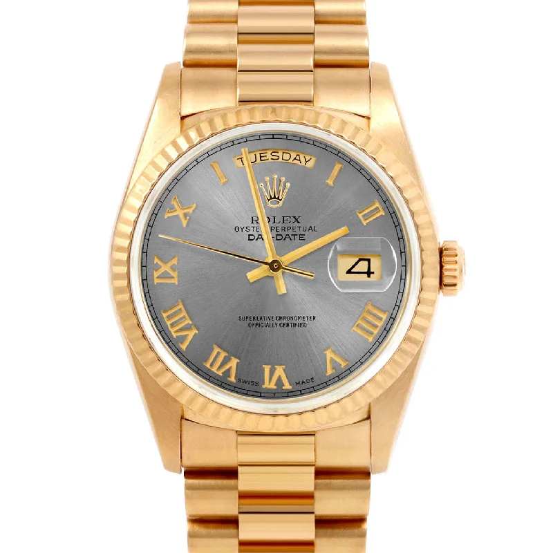 Rolex Day-Date 36mm | 18038-SLT-ROM-FLT-PRS