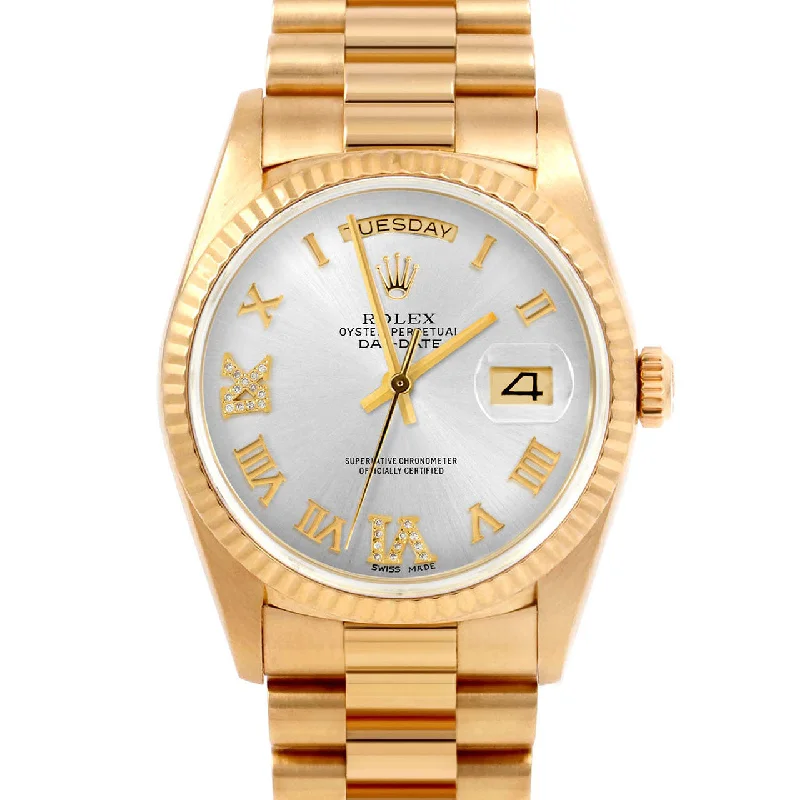 Rolex Day-Date 36mm | 18038-SLV-RDR69-FLT-PRS