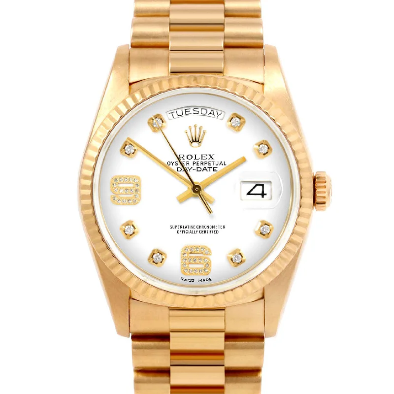 Rolex Day-Date 36mm | 18038-WHT-8DA69-FLT-PRS