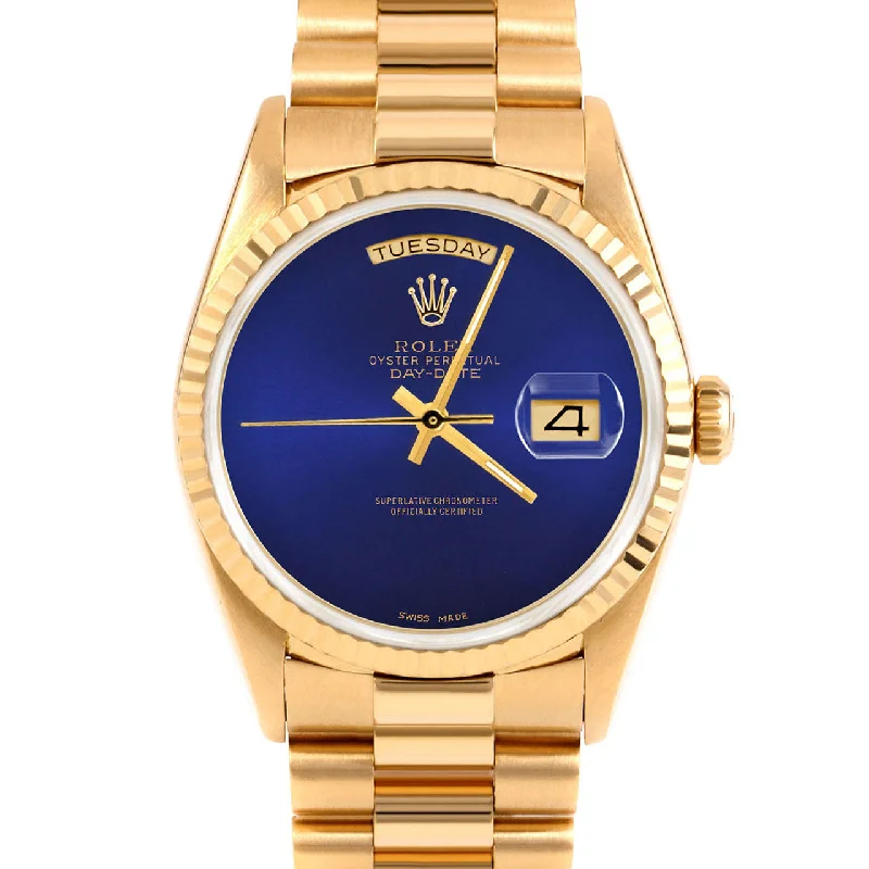 Rolex Day-Date 36mm | 18238-BLU-NOHM-FLT-PRS