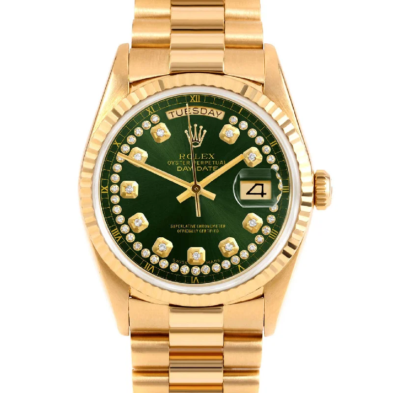 Rolex Day-Date 36mm | 18238-GRN-STRD-FLT-PRS