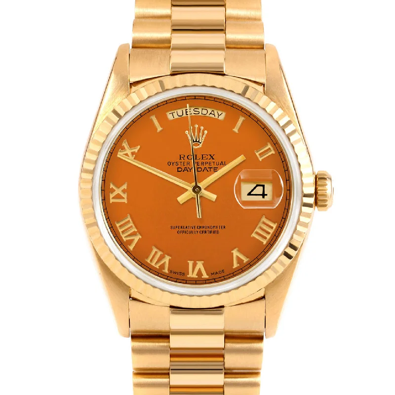 Rolex Day-Date 36mm | 18238-ORN-ROM-FLT-PRS