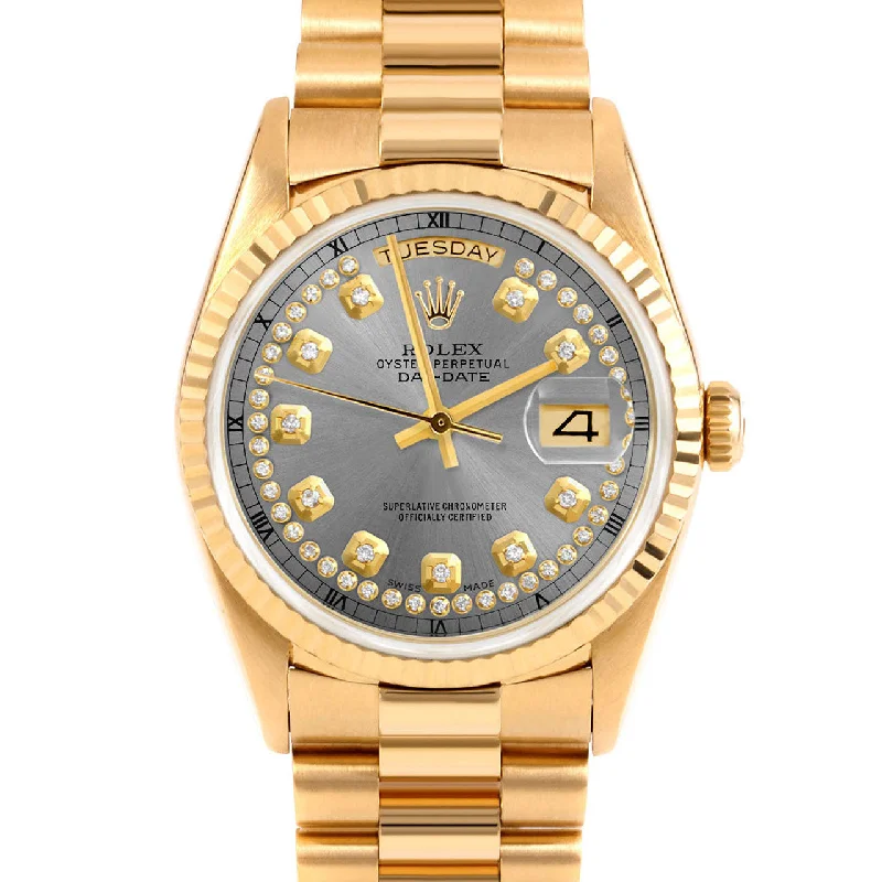 Rolex Day-Date 36mm | 18238-SLT-STRD-FLT-PRS