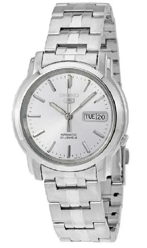 Seiko 5 Sports SNKK65K1 Silver Stainless Automatic Watch for Men