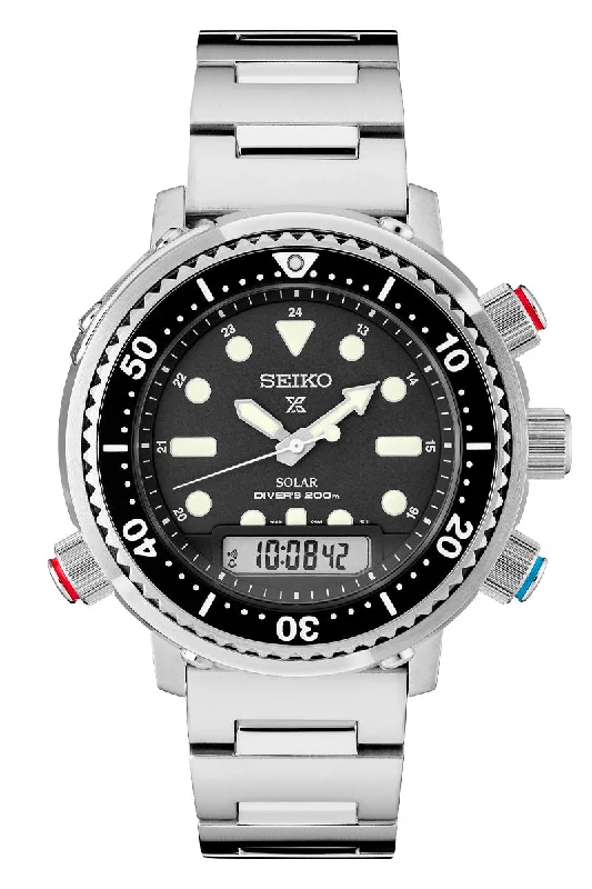 Seiko Prospex Solar Analog-Digital Diver Chronograph SNJ033