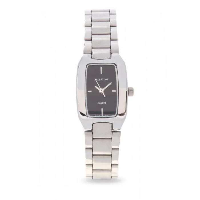 Valentino 20121949-BLACK SILVER STAINLESS BAND Watch For Women