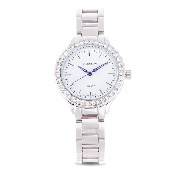 Valentino 20121961-SILVER - WHITE DIAL SILVER STAINLESS BAND Watch For Women