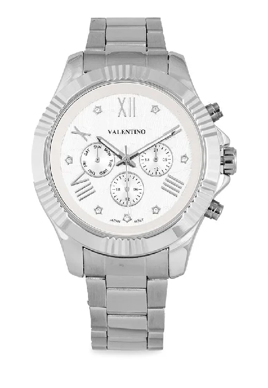 Valentino 20122303-WHITE DIAL Stainless Steel Watch for Women