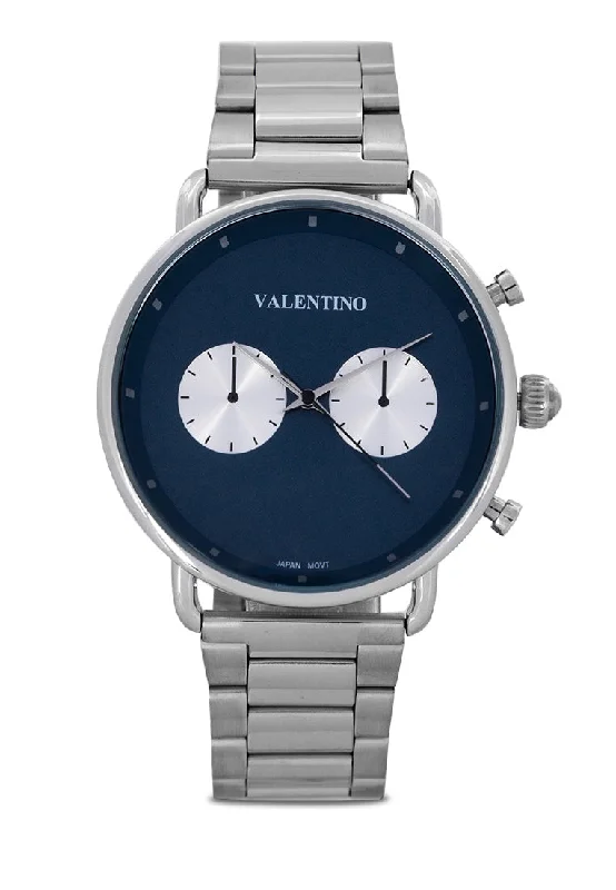 Valentino  20122354-BLUE DIAL Stainless Steel Strap Analog Watch for Men