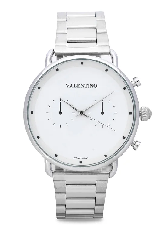 Valentino 20122354-WHITE DIAL Stainless Steel Strap Analog Watch for Men