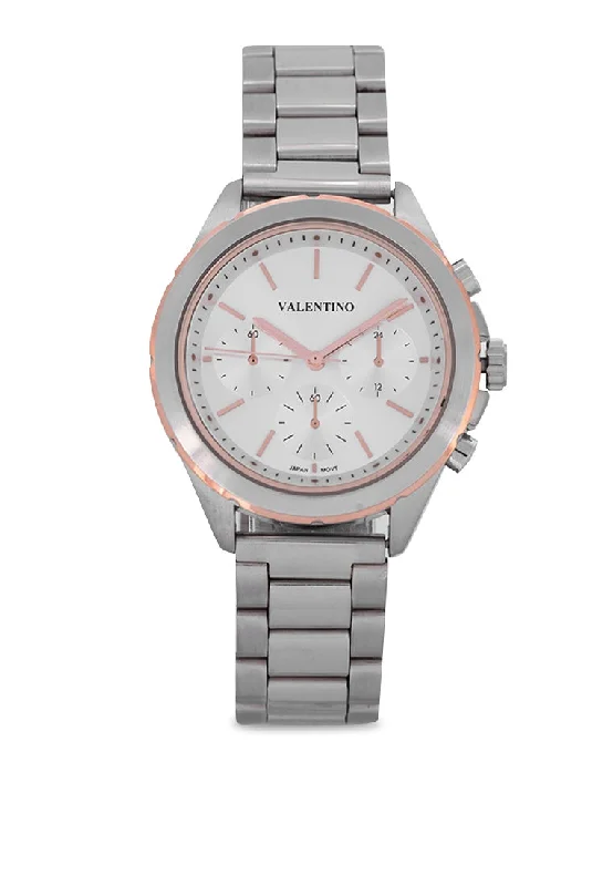 Valentino 20122358-SILVER DIAL Stainless Steel Strap Analog Watch for Women